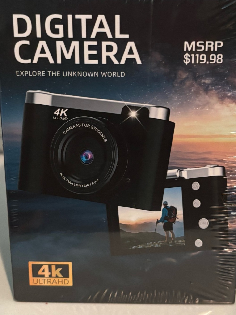 Brand new packaged 4K Digital Camera - Black and Silver